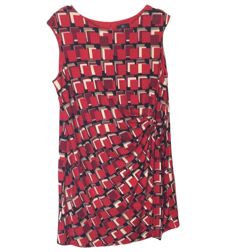 R&K Overlaping Square Pattern Dress
